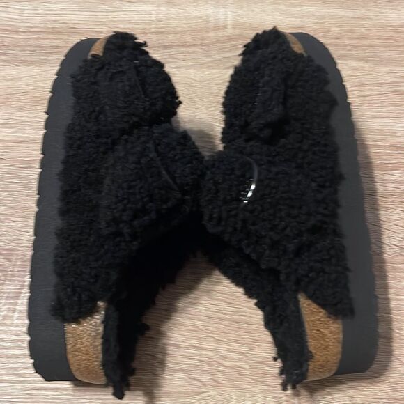 New Papillo by Birkenstock Arizona Big Buckle Genuine Shearling Slide s… - Picture 5 of 7